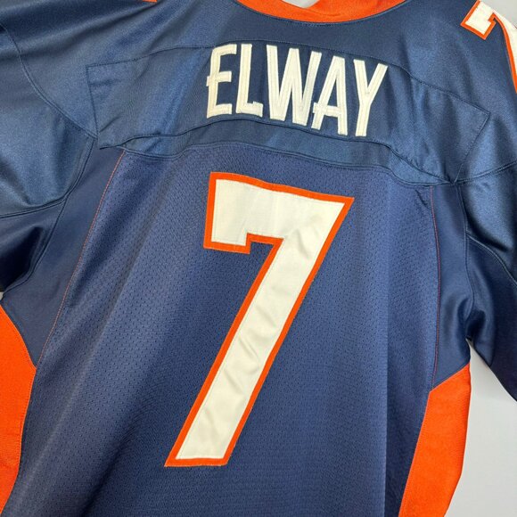 Nike NFL Pro Line Denver Broncos John Elway # 7 Pro Cut Authentic Jersey 52 - Picture 7 of 10